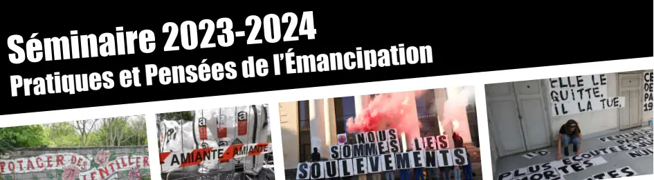pratiques et pensees de l'emancipation 2023-2024