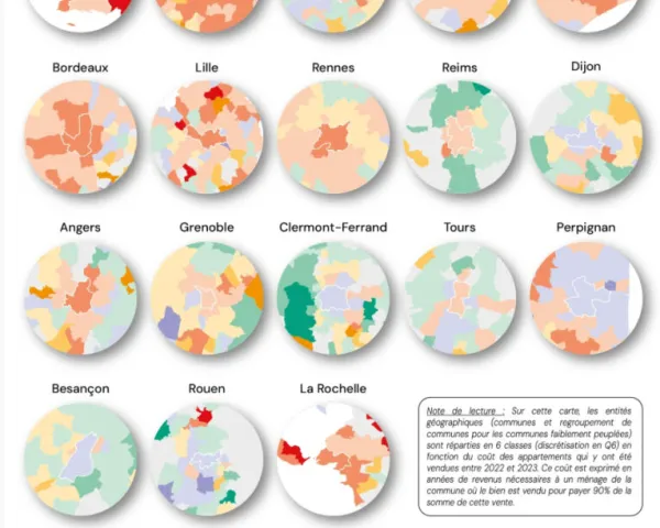 Atlas social de la France - carte