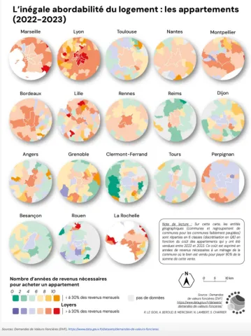 Atlas social de la France - carte